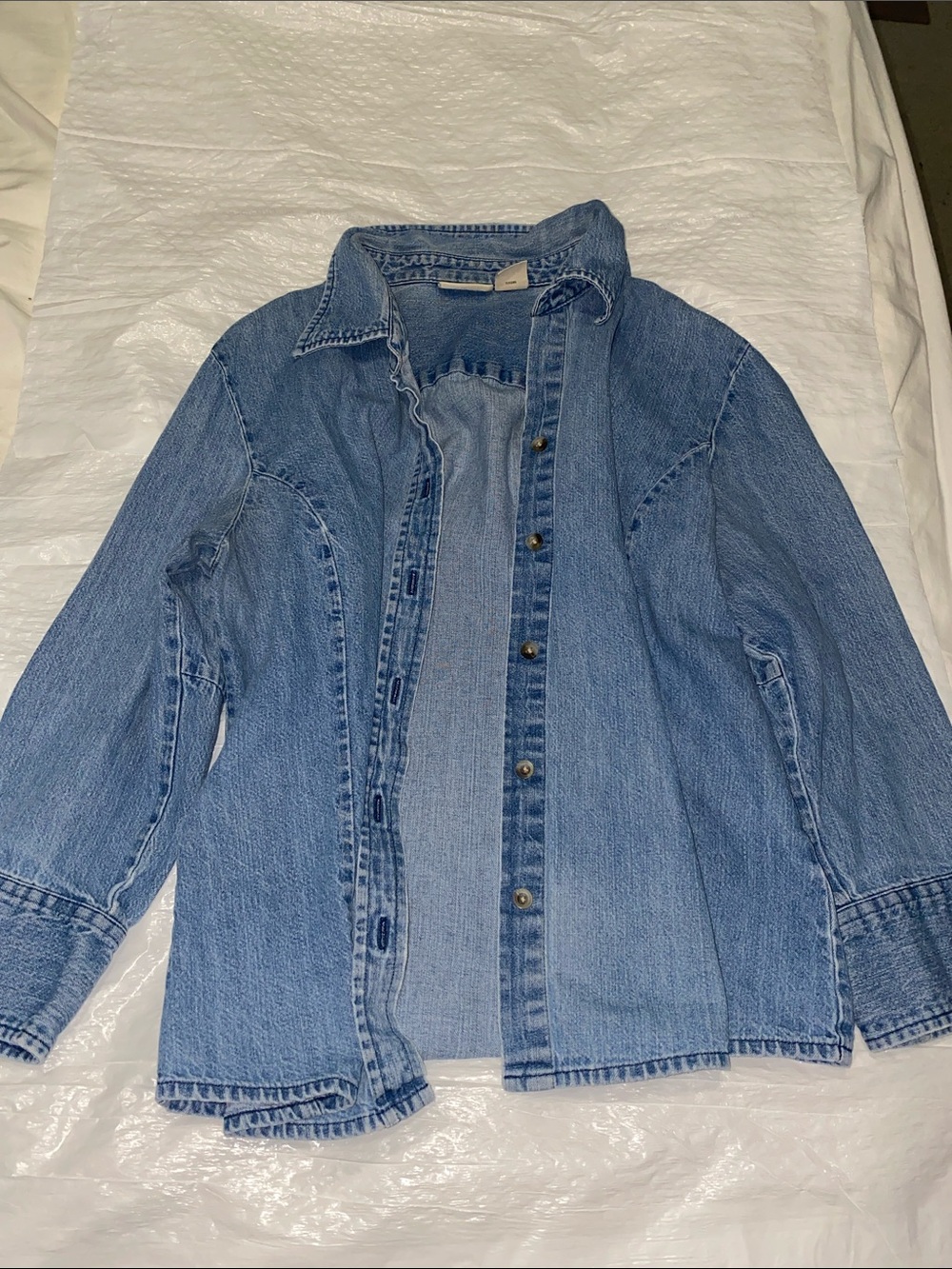 St. John's Bay Light Blue Denim Jacket - Women